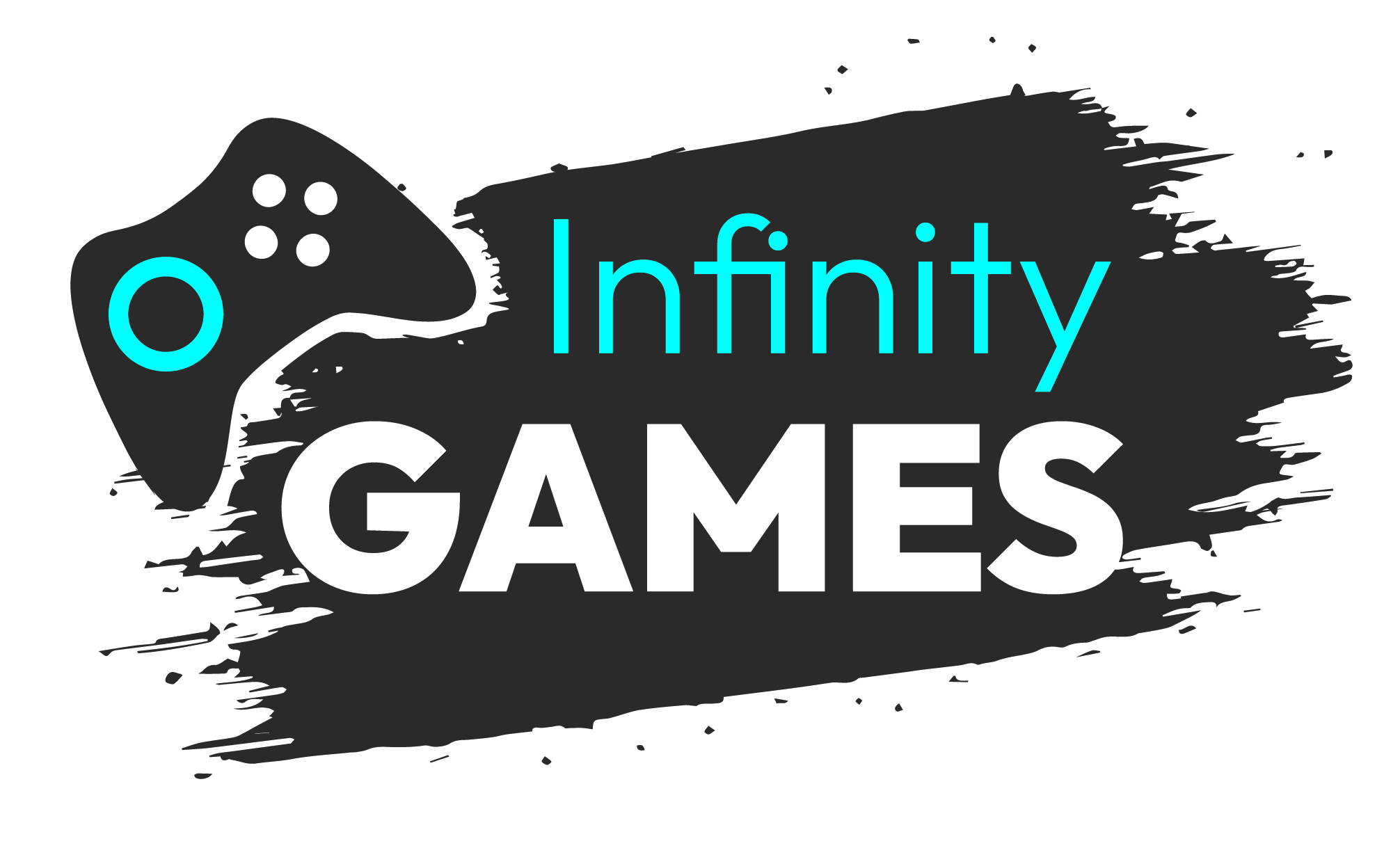 Interface utilisateur d'Infinity Games affichant une bibliothèque de jeux vidéo.